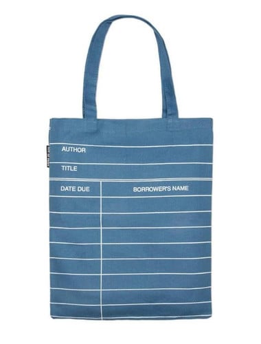 Library Card Denim Tote Bag (out Of Print)