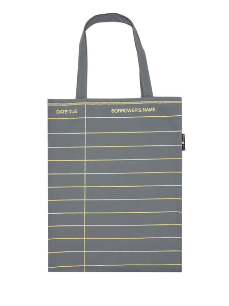 Library Card Gray Tote Bag(out Of Print)