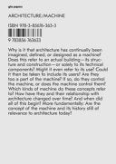 Gta Papers 1: Architecture / Machine